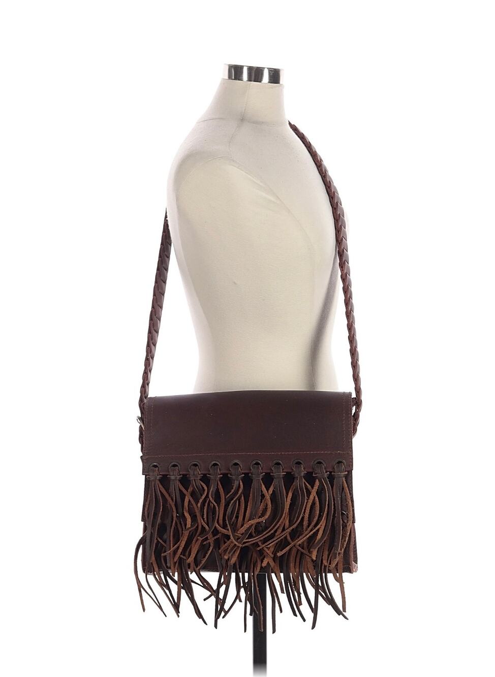 Saddlebak leather Love 41 sarape fringe bag